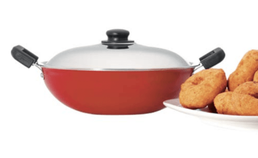 Premier Non Stick Kadai with SS lid 26cm - Image 3